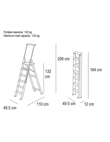 ARREDAMENTI ITALIA SCALA 6 GRADINI - TUSCANIA