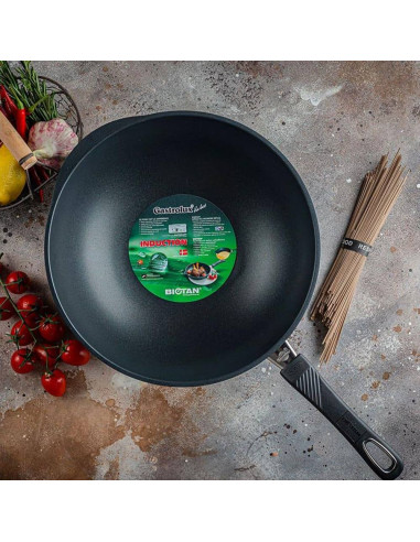 GASTROLUX WOK CON MANICO RIMOVIBILE  - BIOTAN