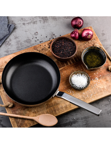 MEPRA PADELLA ANTIADERENTE IN ACCIAIO Ø 32 CM - STILE BY PININFARINA