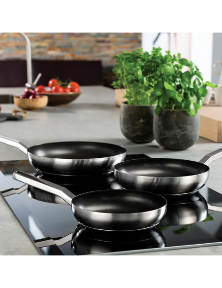 MEPRA PADELLA ANTIADERENTE IN ACCIAIO Ø 32 CM - STILE BY PININFARINA