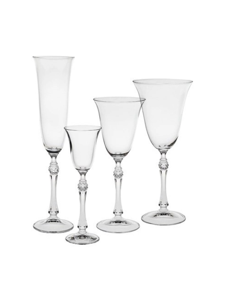 BOHEMIA SERVIZIO CALICI IN CRISTALLO 48 PEZZI - PARUS