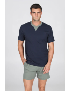 JULIPET PIGIAMA UOMO GIROCOLLO MANICA CORTA E PANTALONE...