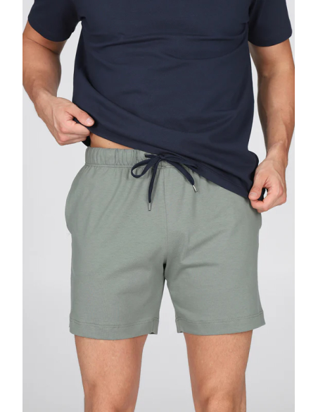 JULIPET PIGIAMA UOMO GIROCOLLO MANICA CORTA E PANTALONE CORTO - SIENA