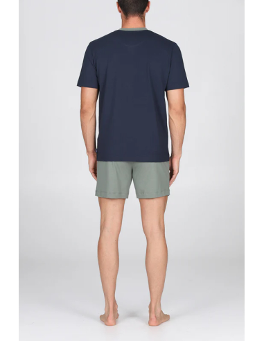 JULIPET PIGIAMA UOMO GIROCOLLO MANICA CORTA E...