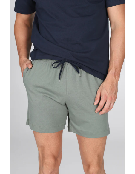 JULIPET PIGIAMA UOMO GIROCOLLO MANICA CORTA E PANTALONE CORTO - SIENA