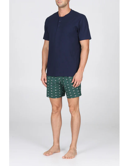 JULIPET PIGIAMA UOMO SERAFINO MANICA CORTA E PANTALONE CORTO - SANTENA