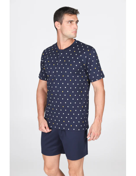 JULIPET PIGIAMA UOMO SERAFINO MANICA CORTA E PANTALONE CORTO - SAMARATE