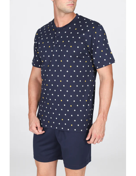 JULIPET PIGIAMA UOMO SERAFINO MANICA CORTA E PANTALONE CORTO - SAMARATE