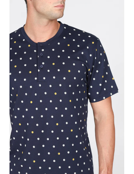 JULIPET PIGIAMA UOMO SERAFINO MANICA CORTA E PANTALONE CORTO - SAMARATE