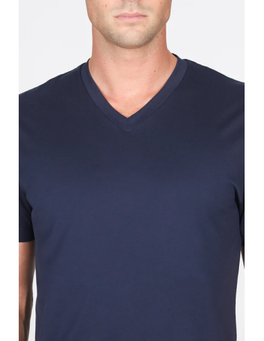 JULIPET PIGIAMA UOMO SCOLLO V MANICA CORTA E...