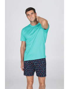 JULIPET PIGIAMA UOMO GIROCOLLO MANICA CORTA E PANTALONE...