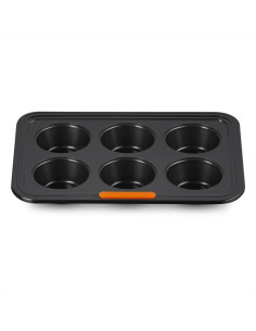 LE CREUSET STAMPO 6 MUFFIN ANTIADERENTE