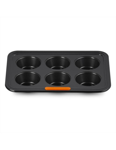 LE CREUSET STAMPO 6 MUFFIN ANTIADERENTE