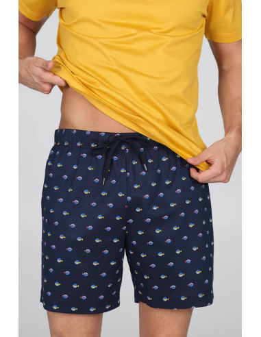 JULIPET PIGIAMA UOMO GIROCOLLO MANICA CORTA E...