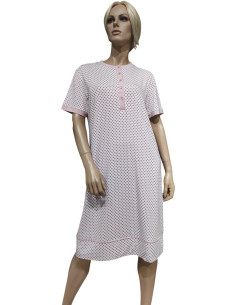 AMALUNA CAMICIA DA NOTTE DONNA SERAFINO MANICA CORTA IN...
