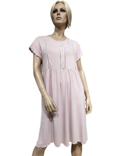 AMALUNA CAMICIA DA NOTTE DONNA SERAFINO MANICA CORTA IN... 2