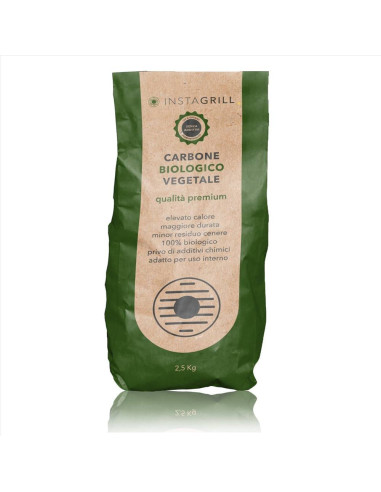 CARBONE BIOLOGICO VEGETALE 2.5KG - INSTAGRILL