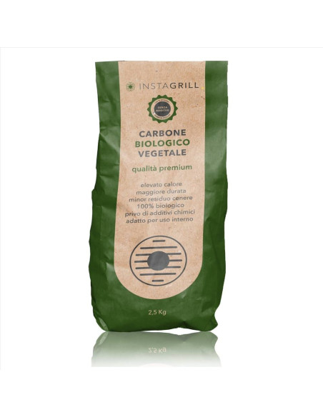 CARBONE BIOLOGICO VEGETALE 2.5KG - INSTAGRILL