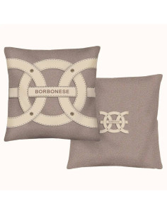 BORBONESE CUSCINO ARREDO DOBULE FACE 45 X 45 CM IN RASO -...