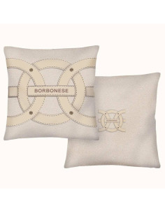 BORBONESE CUSCINO ARREDO DOBULE FACE 45 X 45 CM IN RASO -...