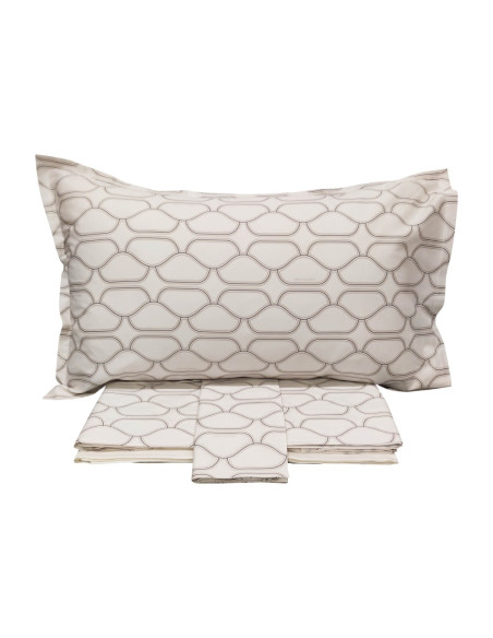 TRUSSARDI COMPLETO LENZUOLA-COPRILETTO 2 PIAZZE IN RASO - BLOOM