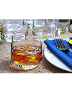 LUCARIS CRYSTAL SET 6 BICCHIERI DOUBLE ROCK - HONG KONG HIP 2