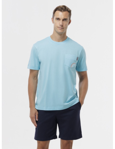 JAMAS PIGIAMA UOMO GIROCOLLO MEZZA MANICA E PANTALONE CORTO