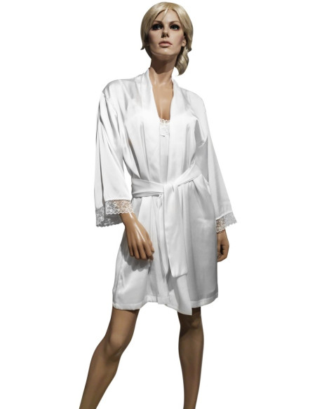 FILO D'ANGELO COMPLETO DONNA LINGERIE IN RASO - PIZZO