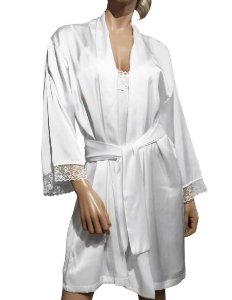 FILO D'ANGELO COMPLETO DONNA LINGERIE IN RASO - PIZZO