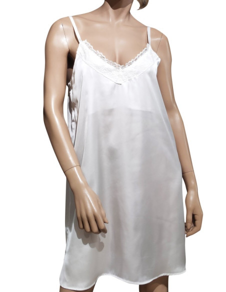 FILO D'ANGELO COMPLETO DONNA LINGERIE IN RASO - PIZZO