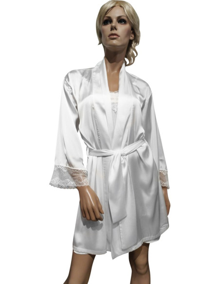 FILO D'ANGELO COMPLETO DONNA LINGERIE IN RASO - PIZZO