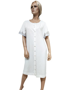 AMADINE CAMICIA DA NOTTE DONNA APERTA MEZZA MANICA 100%...