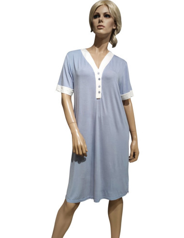 AMADINE CAMICIA DA NOTTE DONNA MEZZA MANICA A...