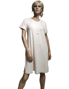 AMADINE CAMICIA DA NOTTE DONNA MEZZA MANICA A SERAFINO IN... 2