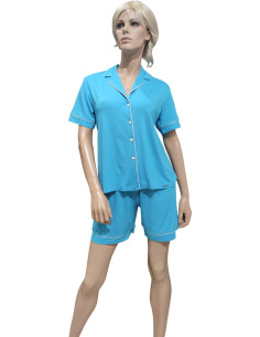 AMADINE PIGIAMA DONNA APERTO MANICA CORTA E PANTALONE CORTO 2