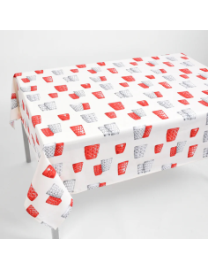 ANNAMARIA TOVAGLIA RETTANGOLARE STAMPATA - BICCHIERI