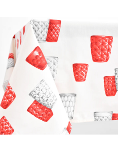 ANNAMARIA TOVAGLIA RETTANGOLARE STAMPATA - BICCHIERI 2