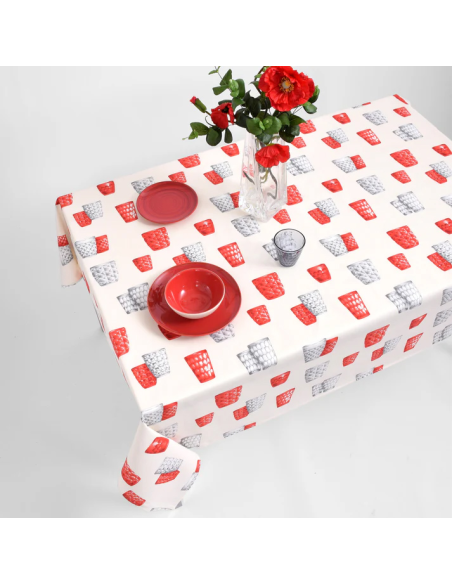 ANNAMARIA TOVAGLIA RETTANGOLARE STAMPATA - BICCHIERI