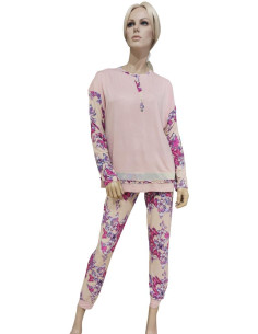 MARYHOME PIGIAMA DONNA SERAFINO MANICA CORTA E PANTALONE...