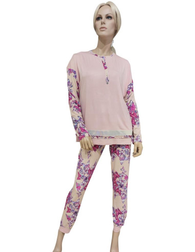 MARYHOME PIGIAMA DONNA SERAFINO MANICA CORTA E...