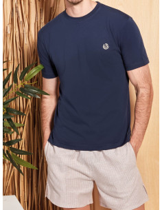 QBO PIGIAMA UOMO GIROCOLLO MEZZA MANICA E PANTALONE CORTO 2