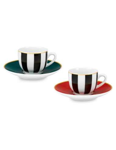 FADE SET 6 TAZZE CAFFÈ 100 ML CON PIATTINO - ROYAL