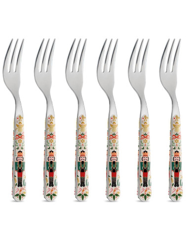 NEVA SET 6 FORCHETTINE DOLCE NATALIZIE -...