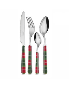 NEVA SERVIZIO POSATE NATALIZIO 24 PEZZI - TARTAN