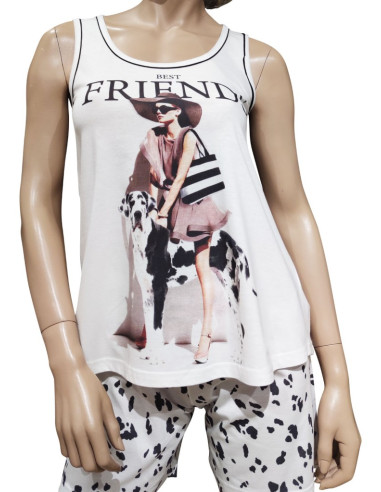 DOREMI' PIGIAMA DONNA SPALLA LARGA E...