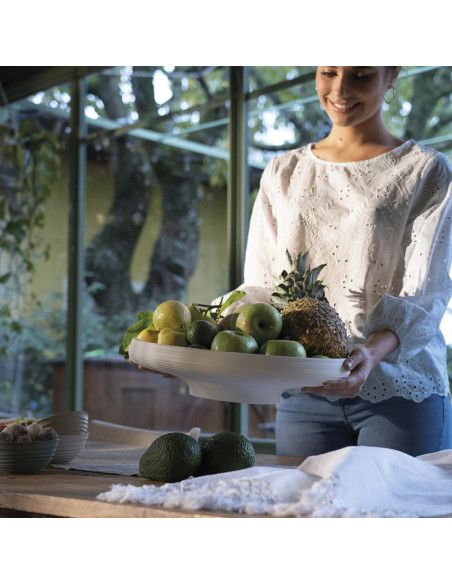 GUZZINI CENTROTAVOLA FRUTTIERA 44 X 30 CM - TIERRA