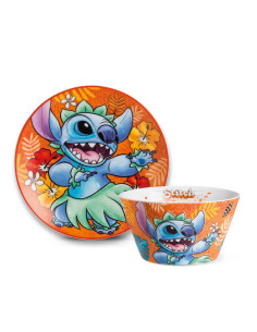 EGAN SET COLAZIONE PIATTINO Ø 19 CM + BOWL 550 ML - STITCH
