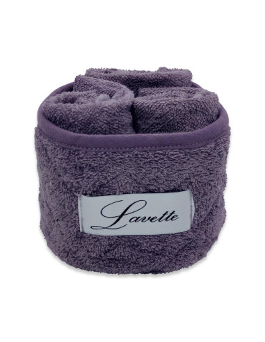 CA' D'ORO CESTINO 3 LAVETTE IN SPUGNA 100% COTONE