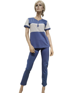 MANAM PIGIAMA DONNA SERAFINO, MEZZA MANICA E PANTALONE