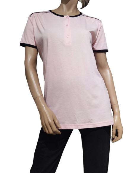 MANAM PIGIAMA DONNA SERAFINO, MEZZA MANICA E PANTALONCINO